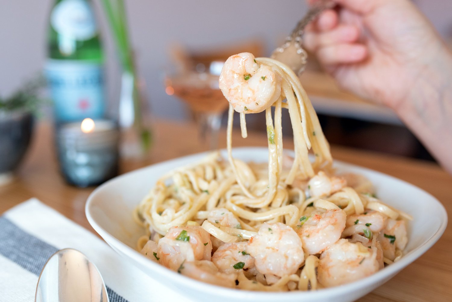 Capellini puttanesca