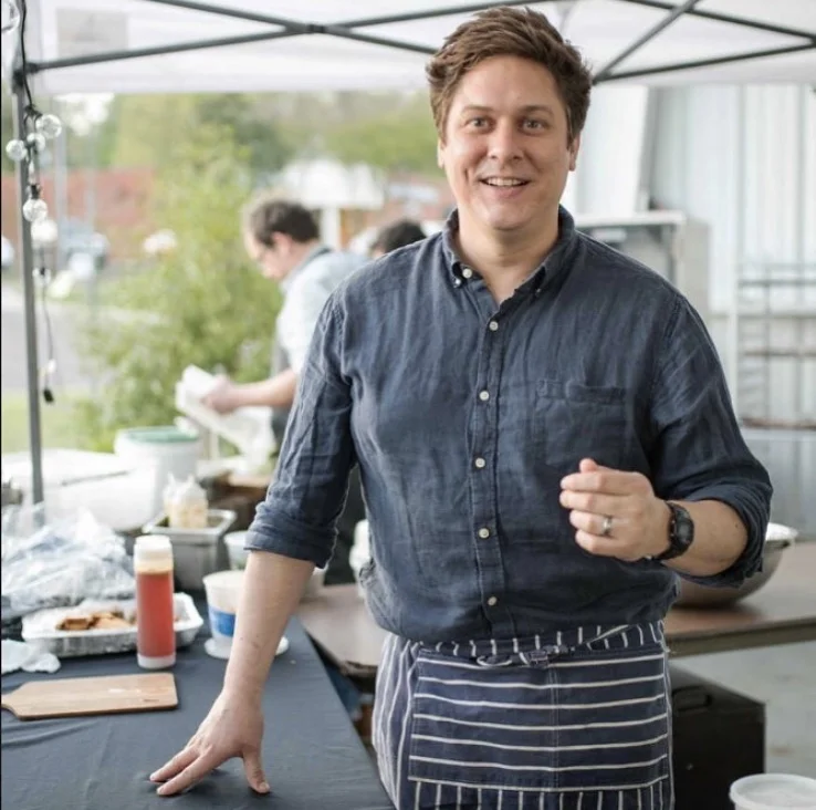 John Martin Stokes in the kitchen
